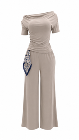 Set Blusa y Pantalon Olgado Beige