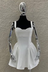 Vestido Corset Volado Blanco