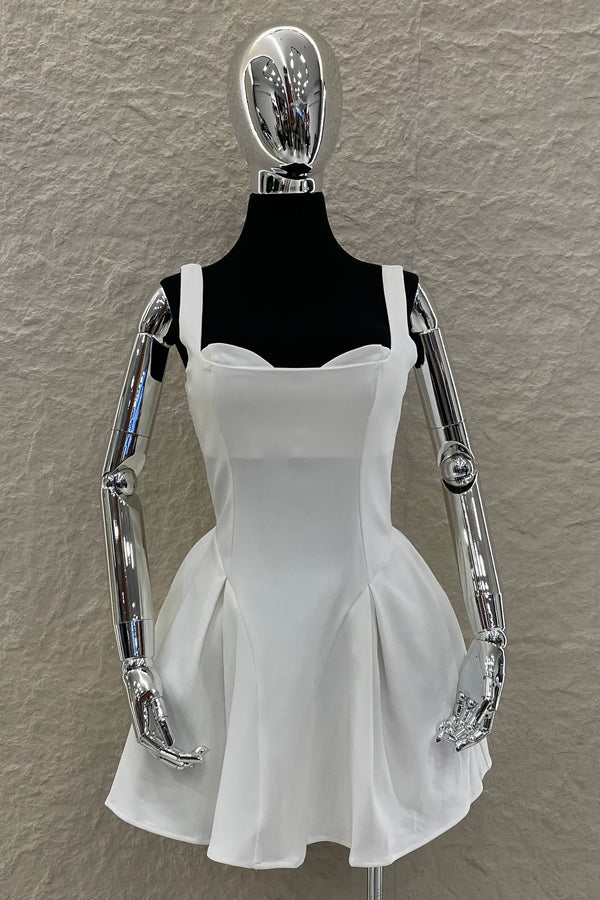 Vestido Corset Volado Blanco