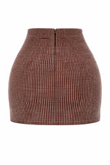 Falda Corta Rhinestone Cafe