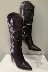 Bota Milan Chocolate Croco