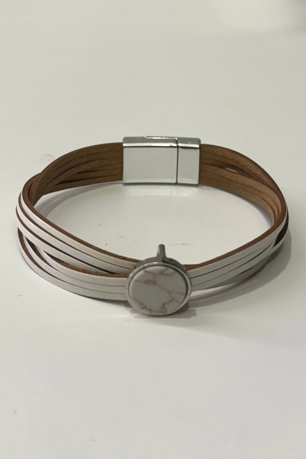 Pulsera White Marble