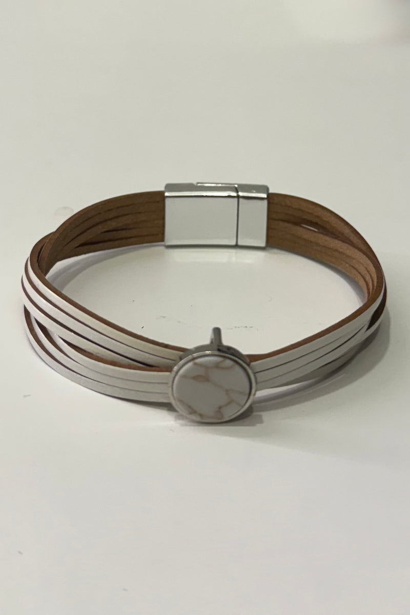Pulsera White Marble