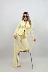 Set Blazer y Pantalon Amarillo