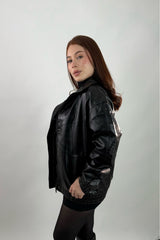 Jacket Vinipiel Negra