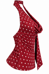 Top Burgundy Dots
