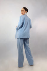 Set Blazer y Pantalon Sastre Azul