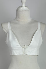 Croptop Blanco Con Botones