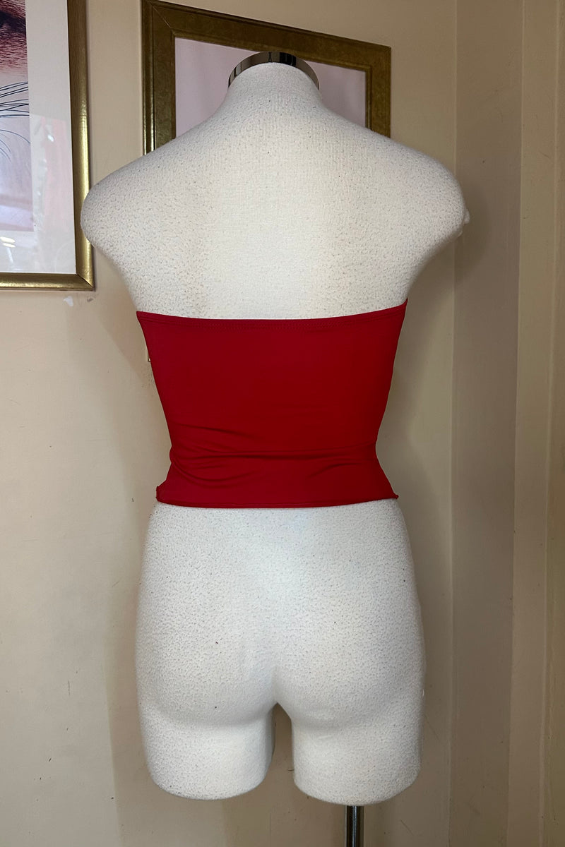 Croptop Asimetrico Rojo