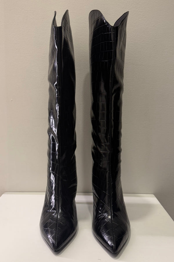 Bota Milan Negro Croco