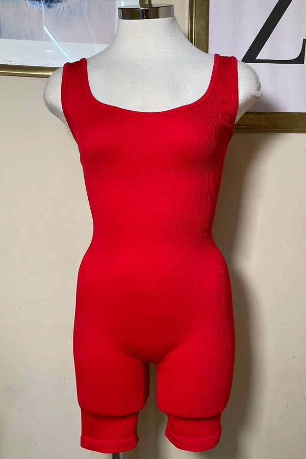 Jumper Basico de Short Rojo