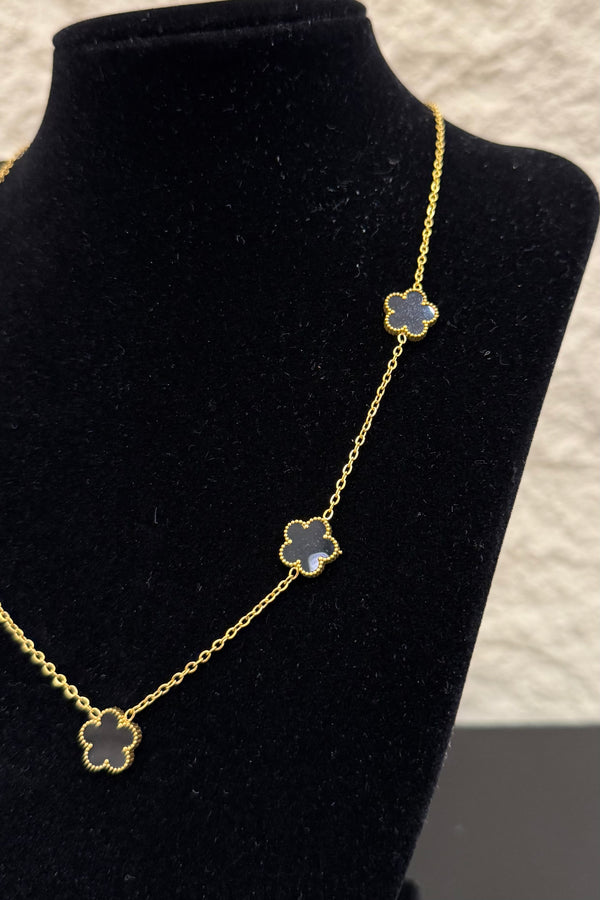 Cadena Dupe Van Cleef Negra