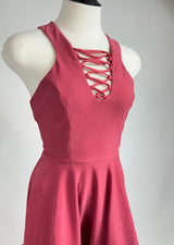 Vestido Halter Rosa