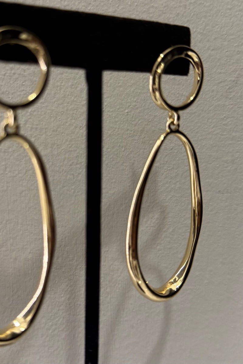 Aretes Golden Oval