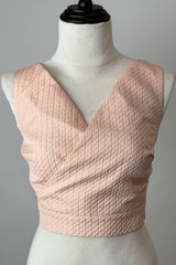 CropTop Sin Manga Print Rombo