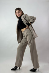 Set Blazer y Pantalon Sastre Beige