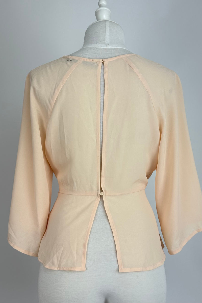 Blusa Suelta 3/4 Beige