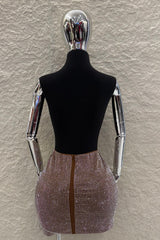 Falda Corta Rhinestone Cafe