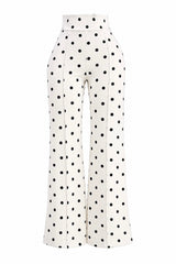 Pantalon Olgado Polka Blanco