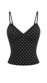 Blusa Basic Polka Negro