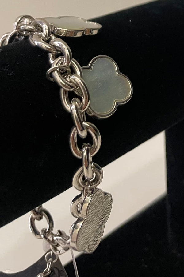 Pulsera Dupe Van Cleef Silver