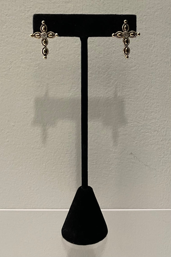 Aretes Cross Golden