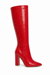Bota Larga Rojo Dupe Paris Texas