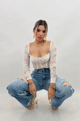 Pantalon Boyfriend Vibrant Rasgado Denim