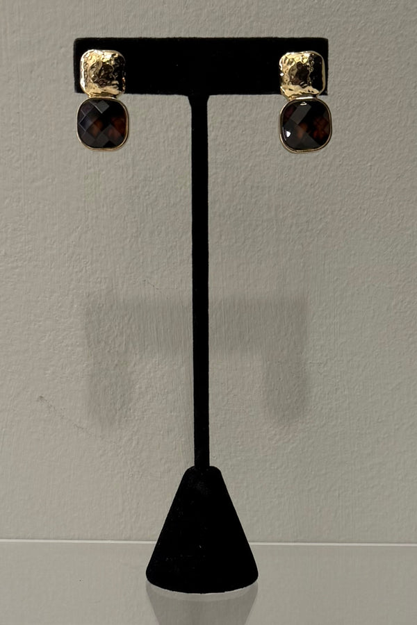 Aretes Brown Stone