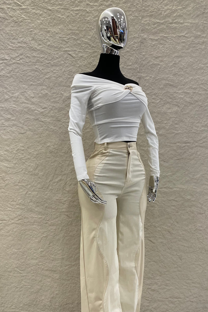 Pantalon Vinipiel Crema