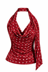 Top Burgundy Dots