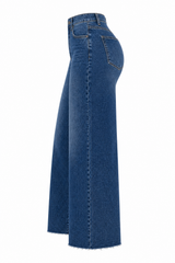 Pantalon Wide Leg Dark Denim