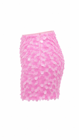 Falda Mini Sequin Rosa