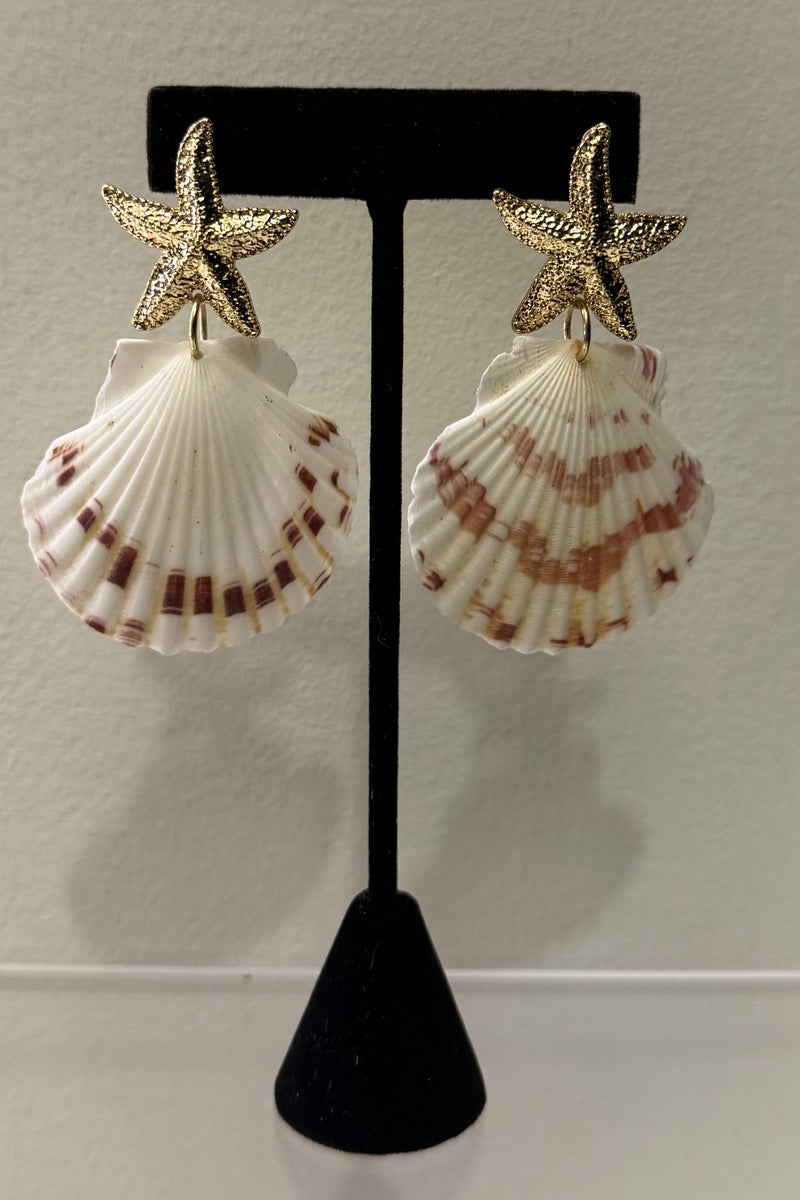 Aretes Starfish Seashell