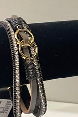 Pulsera Double Cross Rhinestone