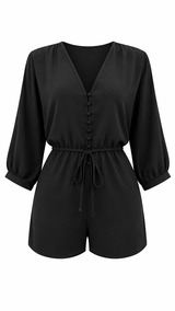 Jumper Manga Larga Negro