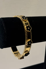 Pulsera Dupe Van Cleef Negro