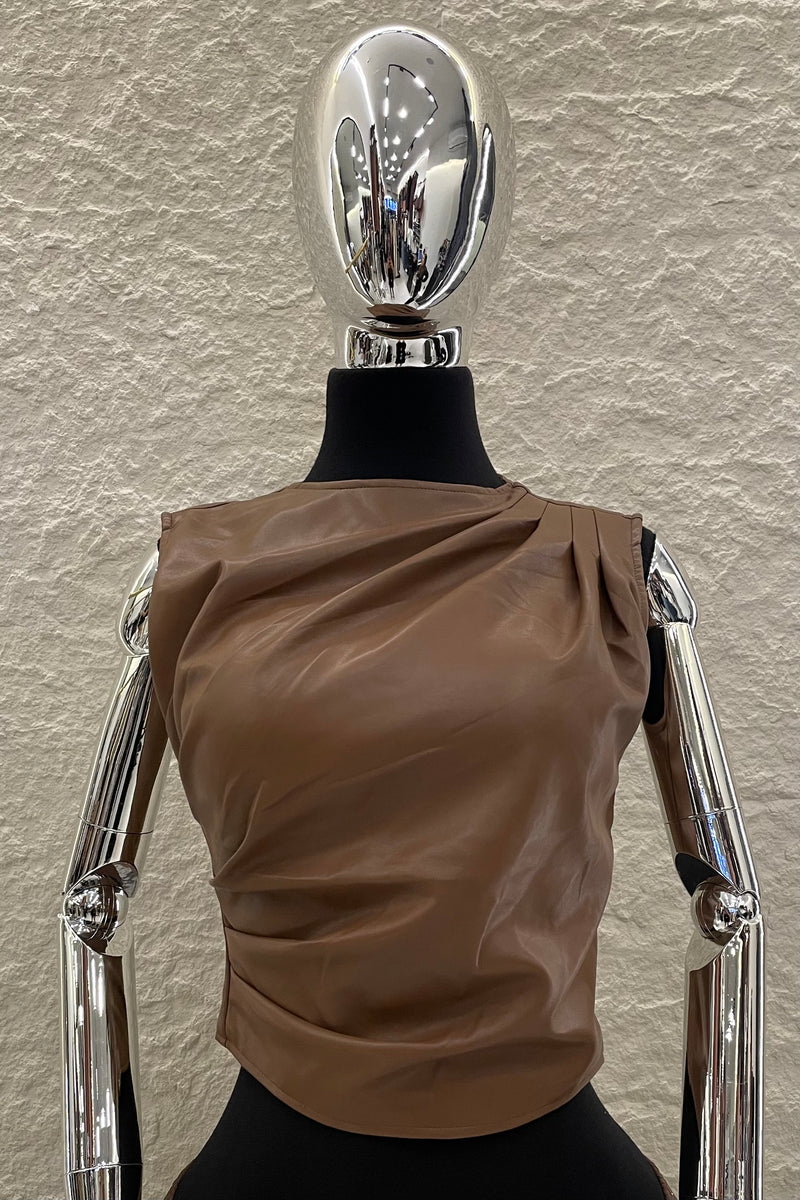 Top Corrugado Vinipiel Café