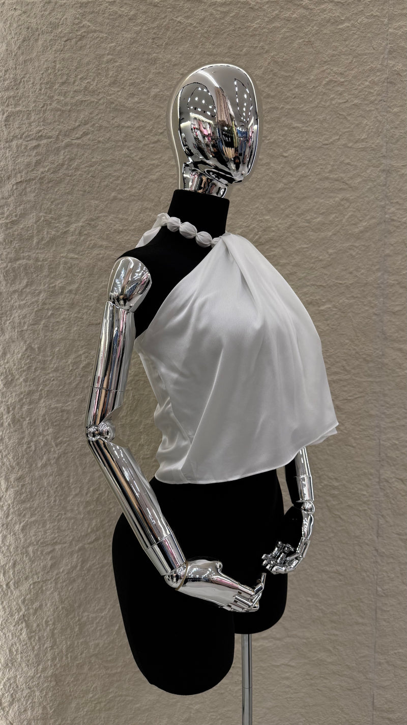 Blusa Halter Olgada Blanca