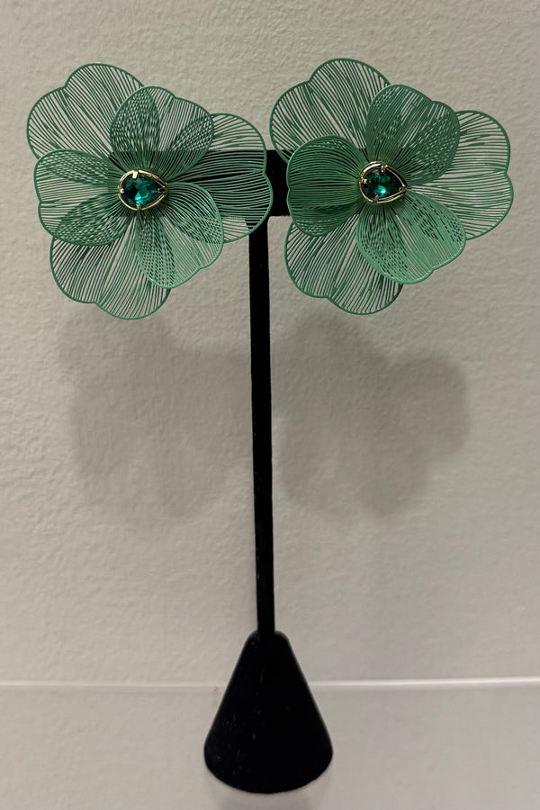 Aretes Wire Flower