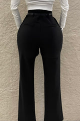 Pantalon con Cinto Velvet Negro