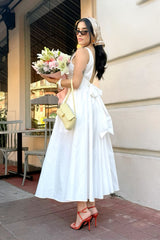 Vestido Midi Suelto Blanco