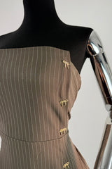 Vestido Strapless App de Moños Cafe