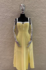 Vestido Midi Tirantes Amarillo