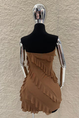 Vestido Strapples Olanes Cafe