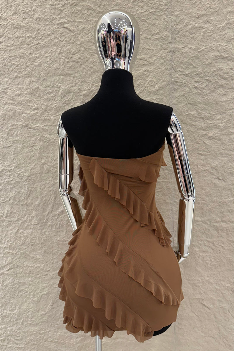 Vestido Strapples Olanes Cafe