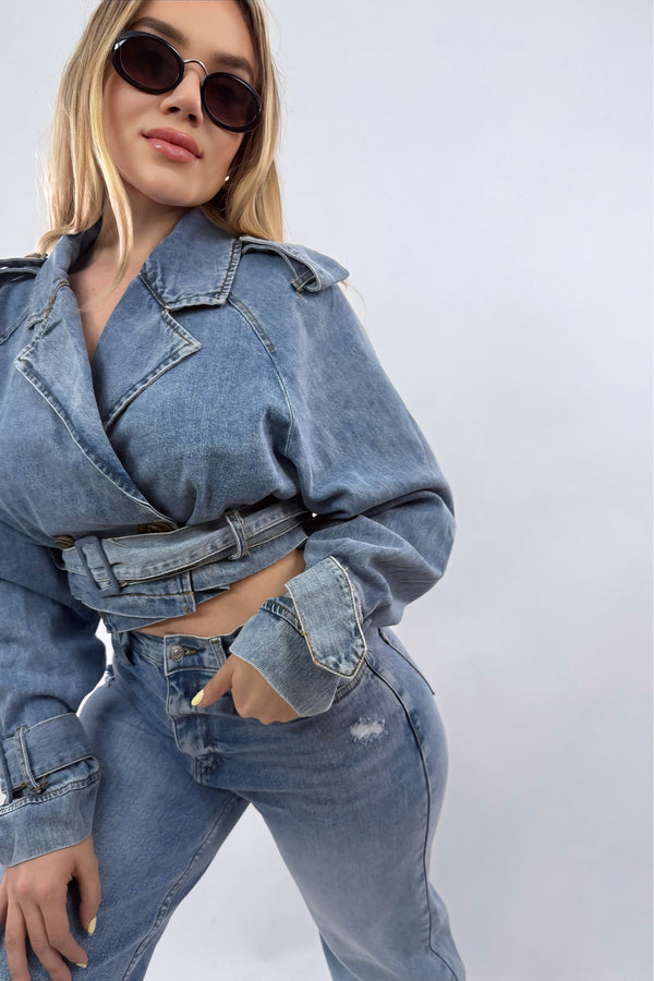 Jacket Denim App de Cintos