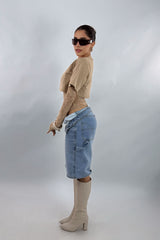 Pantiblusa Tshirt con Mesh Beige