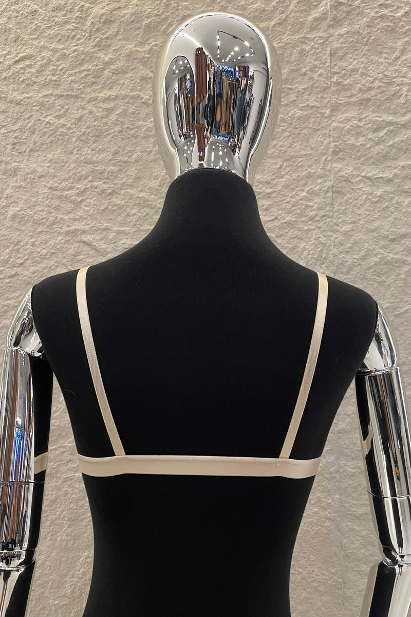 Bralette Liso Triangulo Beige