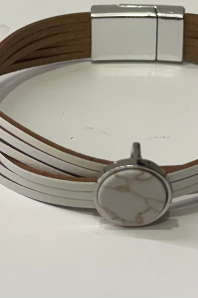 Pulsera White Marble